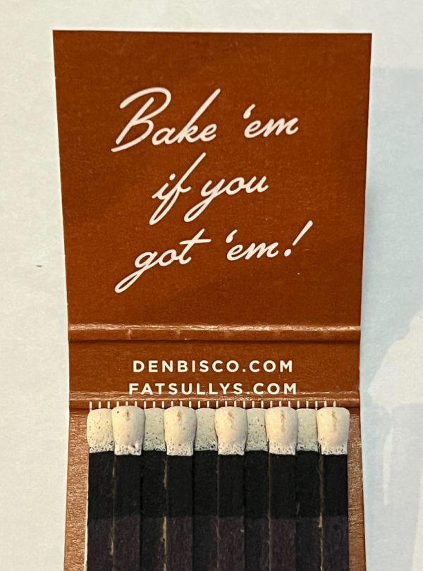 20 light book inside cover Denver biscuit company Matchbook 20 Light