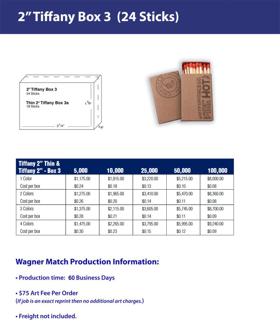 Tiffany/ Box 3 - Two Inch