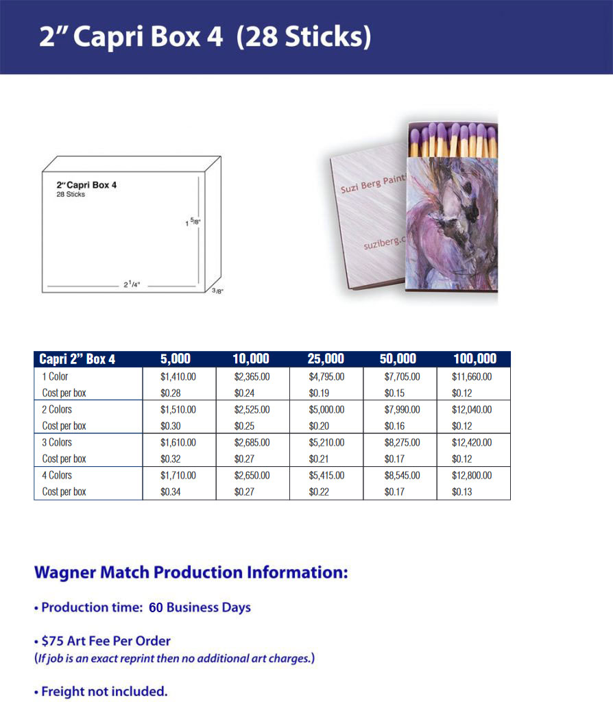 Capri/ Box 4 - Two Inch