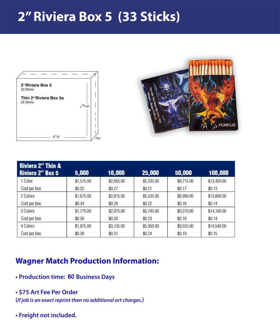 Riviera/ Box 5 - Two Inch