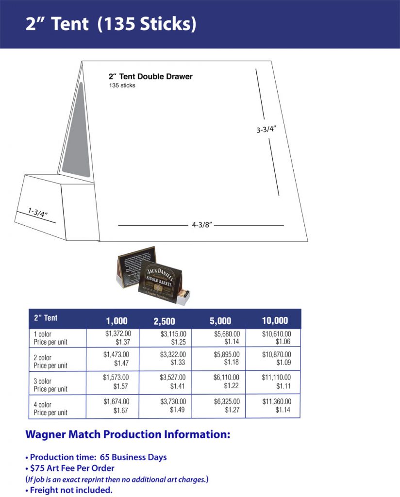 Table Tent - Two Inch