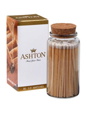 "Aglow" Glass Match Stick Jar - 80 count - with Fully Customized Gift Box